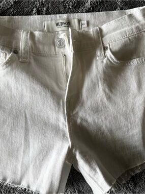 Hudson Jeans White Women's Denim Jean Shorts
